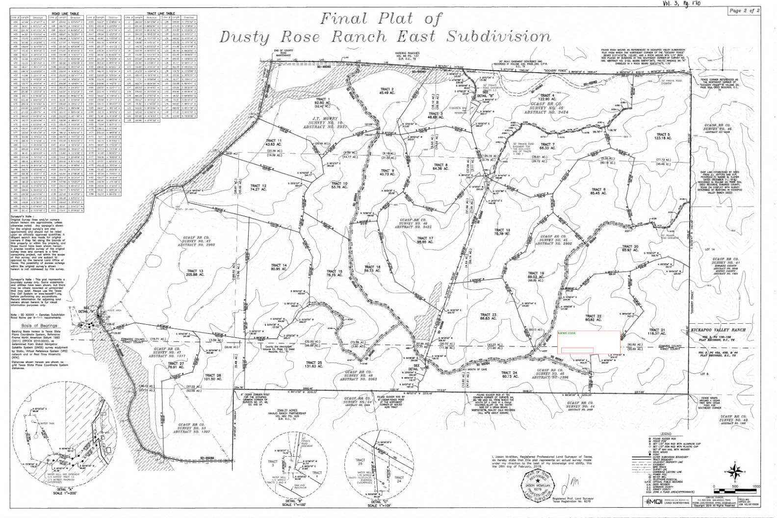 Preview of the Dusty Rose Ranch East plat map